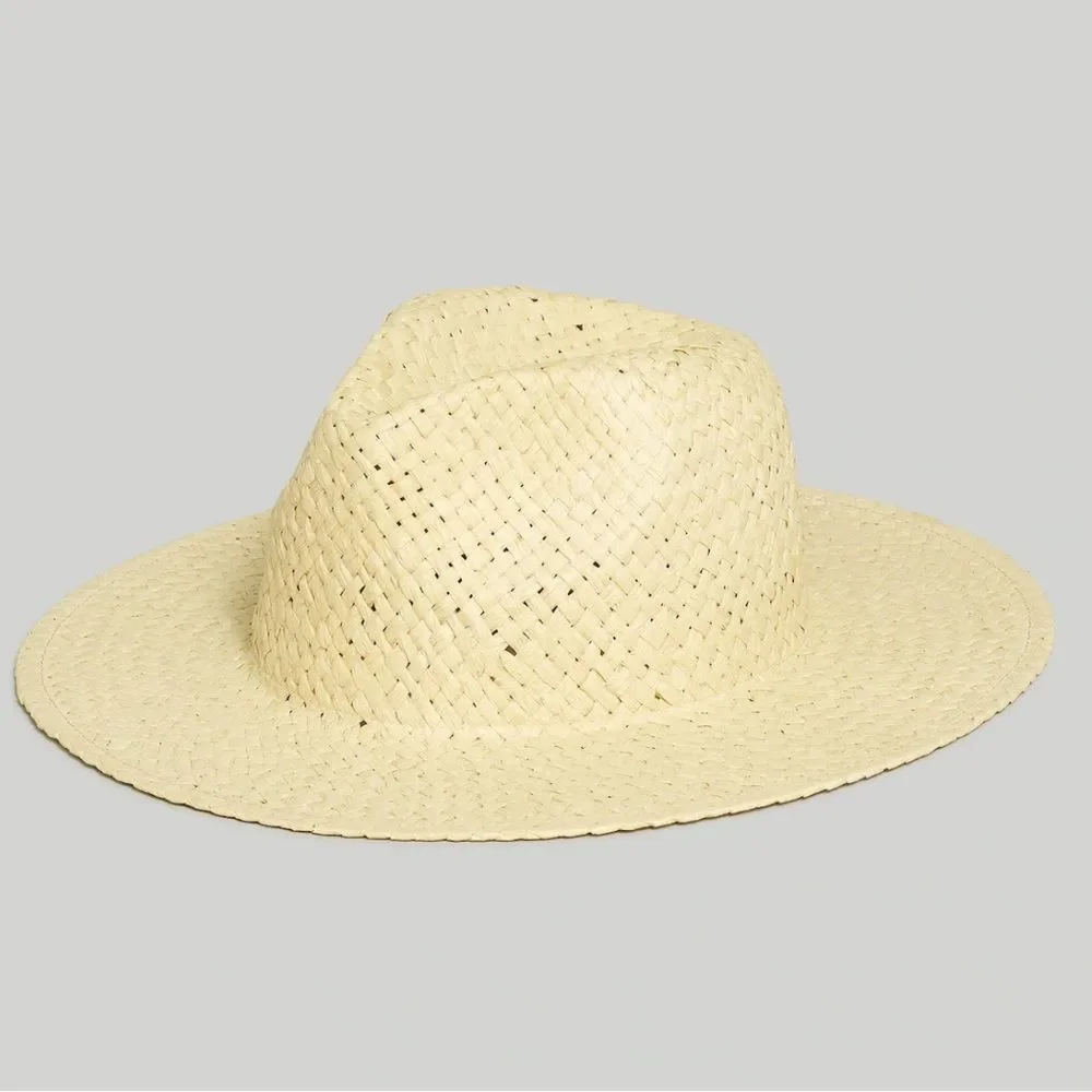 Madewell Packable Straw Hat Size M/L New!